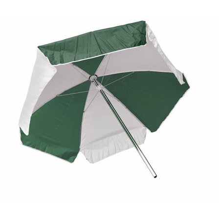 KEMP USA Kemp USA 12-002-GRN-WHI 6 ft. Umbrella; Green & White 12-002-GRN/WHI